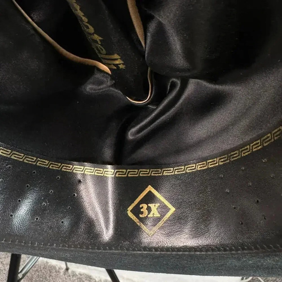 Serratelli Salinas 3X Wool Felt Cowboy Western Black Hat Size 7 1/2 Ranch Rodeo - Picture 10 of 10